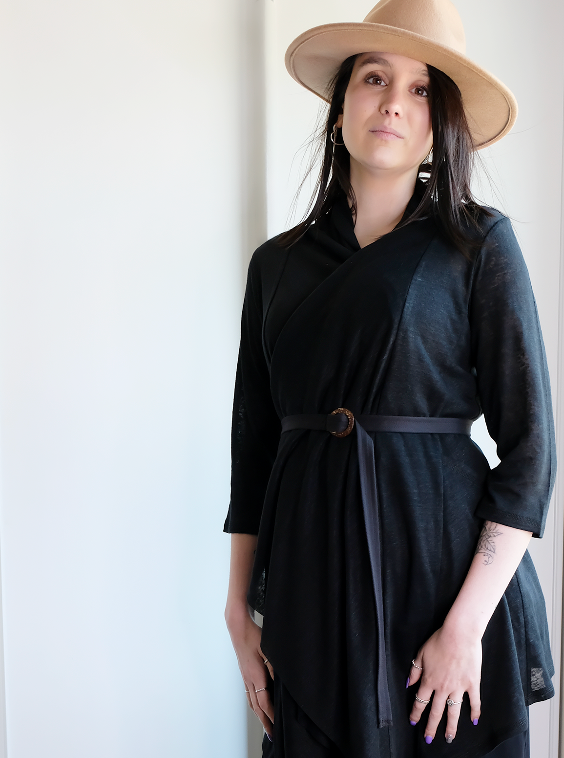 7 IN 1 CARDIGAN: 3/4 sleeve linen version