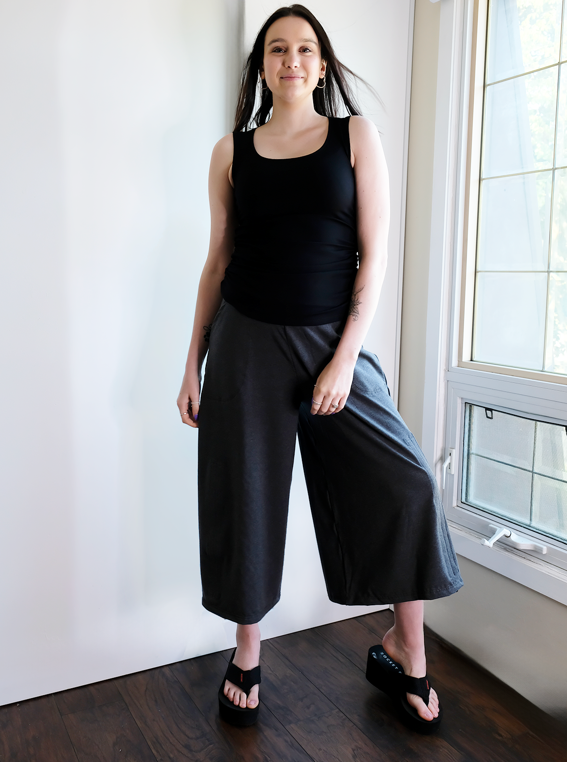 WIDE LEG CROPPED PANT/CAPRI: Made to Order