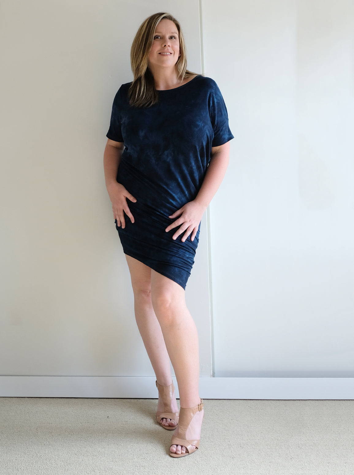 REVERSIBLE ASYMMETRIC DRESS/TUNIC: Made to order - ecolove REVERSIBLE ASYMMETRIC DRESS/TUNIC: Made to order - ecolove