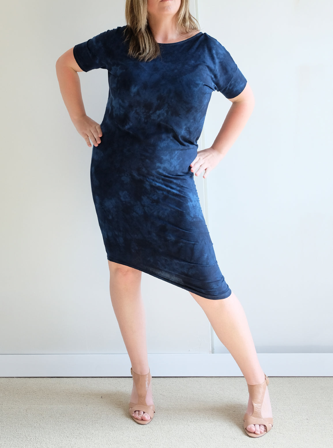 REVERSIBLE ASYMMETRIC DRESS/TUNIC: Made to order