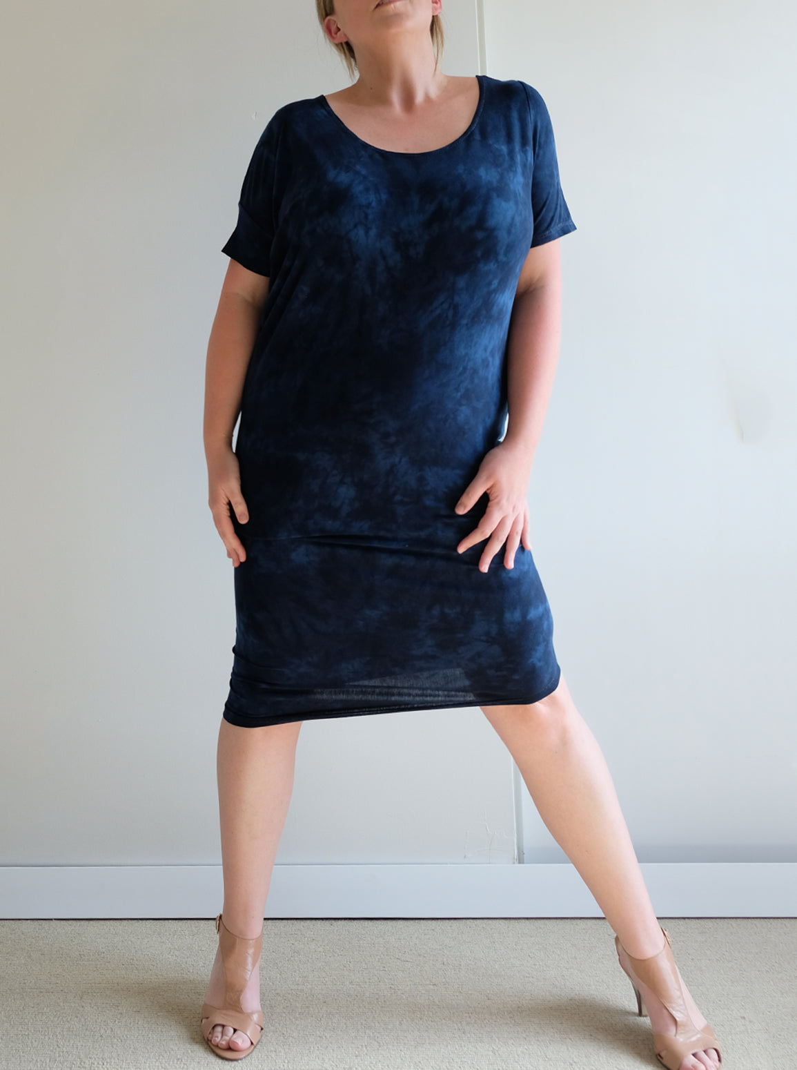 REVERSIBLE ASYMMETRIC DRESS/TUNIC: Made to order