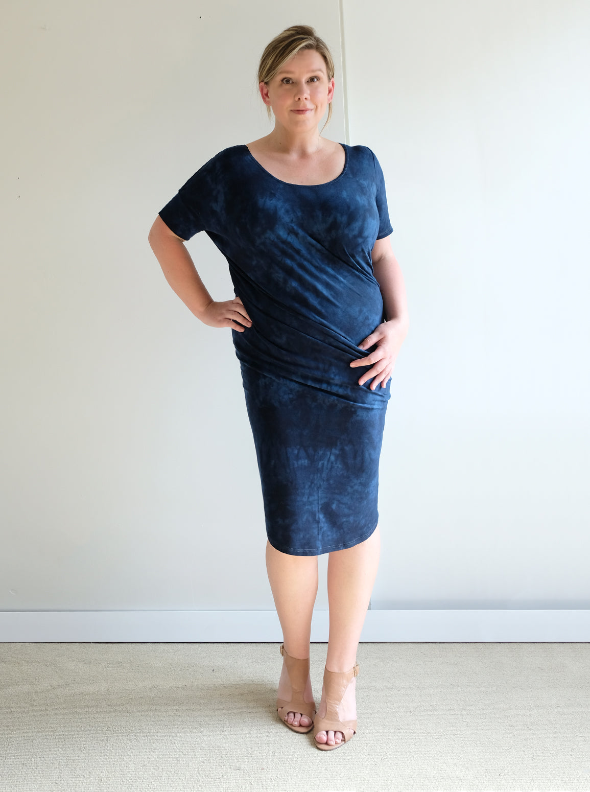 REVERSIBLE ASYMMETRIC DRESS/TUNIC: Made to order