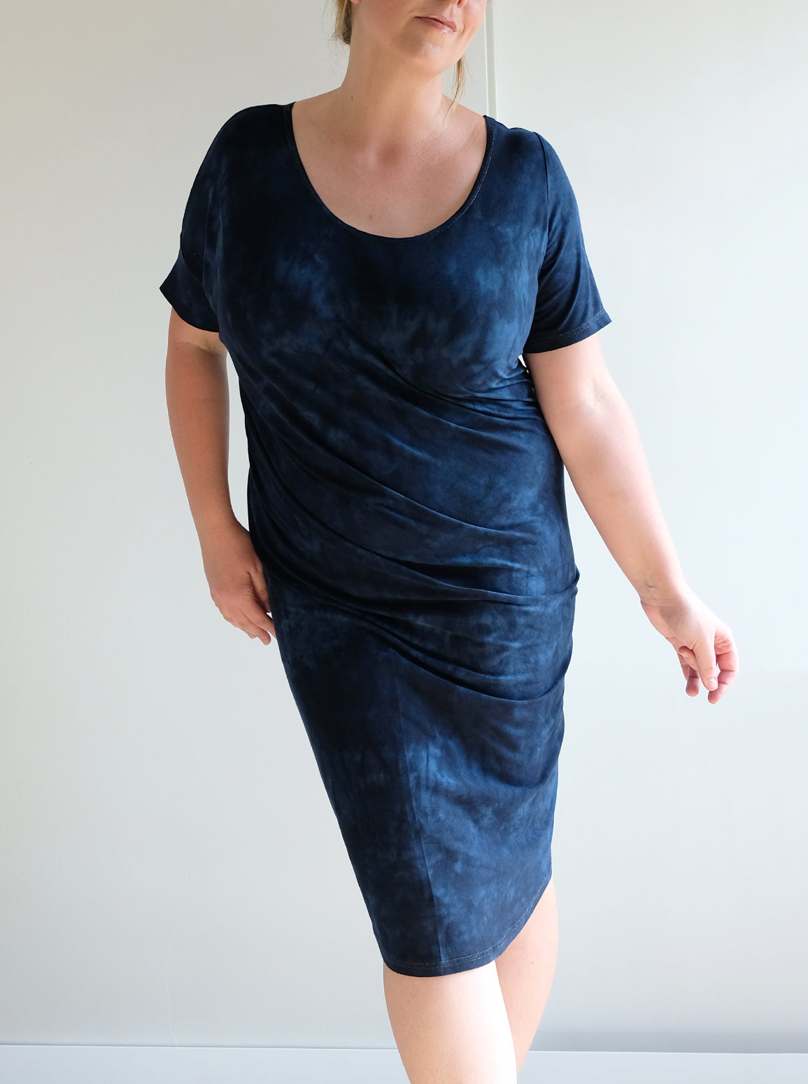 REVERSIBLE ASYMMETRIC DRESS/TUNIC: Made to order