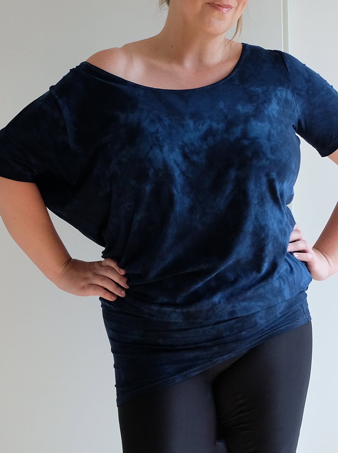 REVERSIBLE ASYMMETRIC DRESS/TUNIC: Made to order