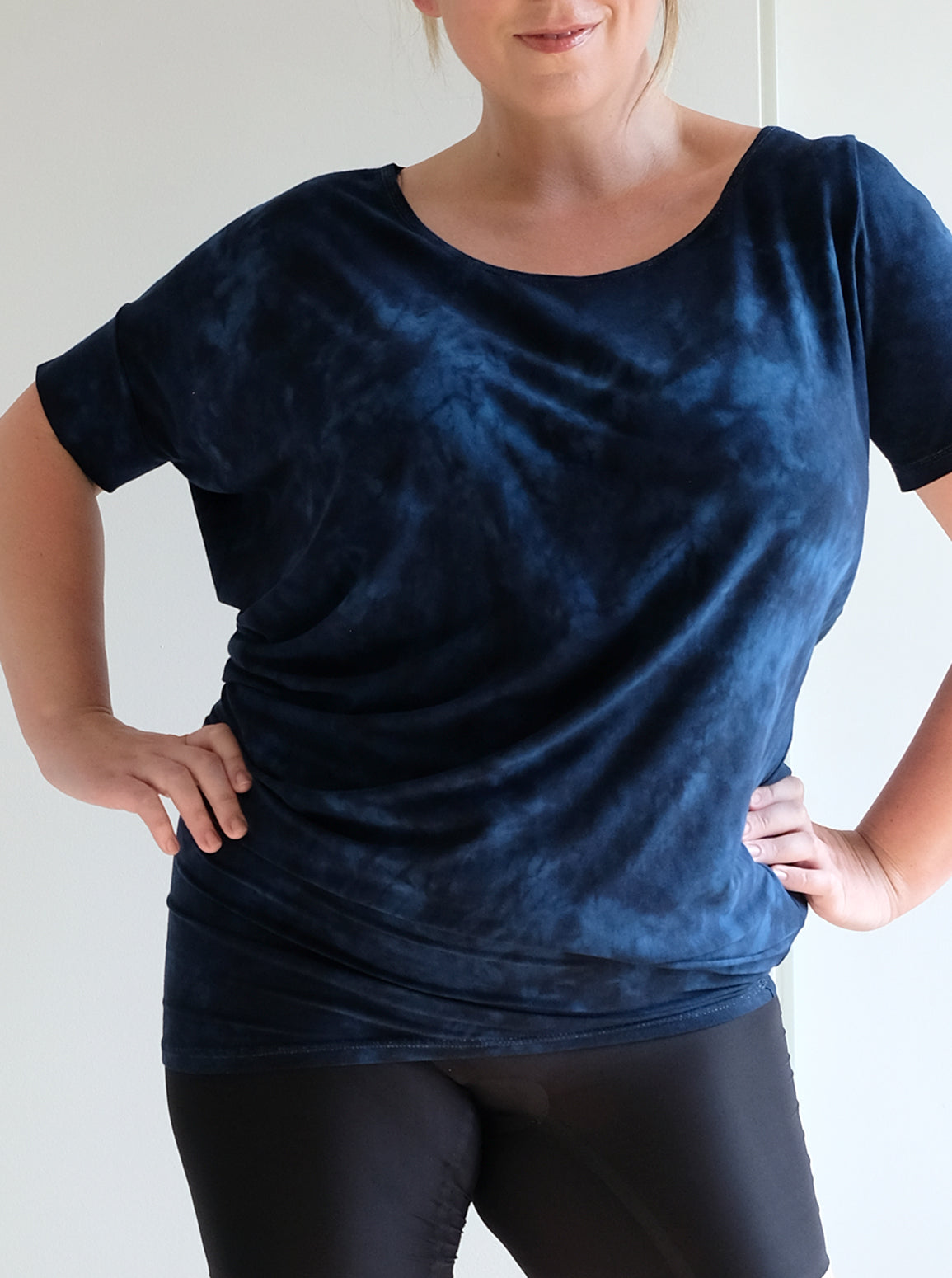 REVERSIBLE ASYMMETRIC DRESS/TUNIC: Made to order