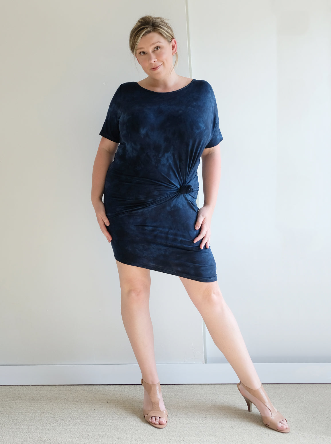 REVERSIBLE ASYMMETRIC DRESS/TUNIC: Made to order