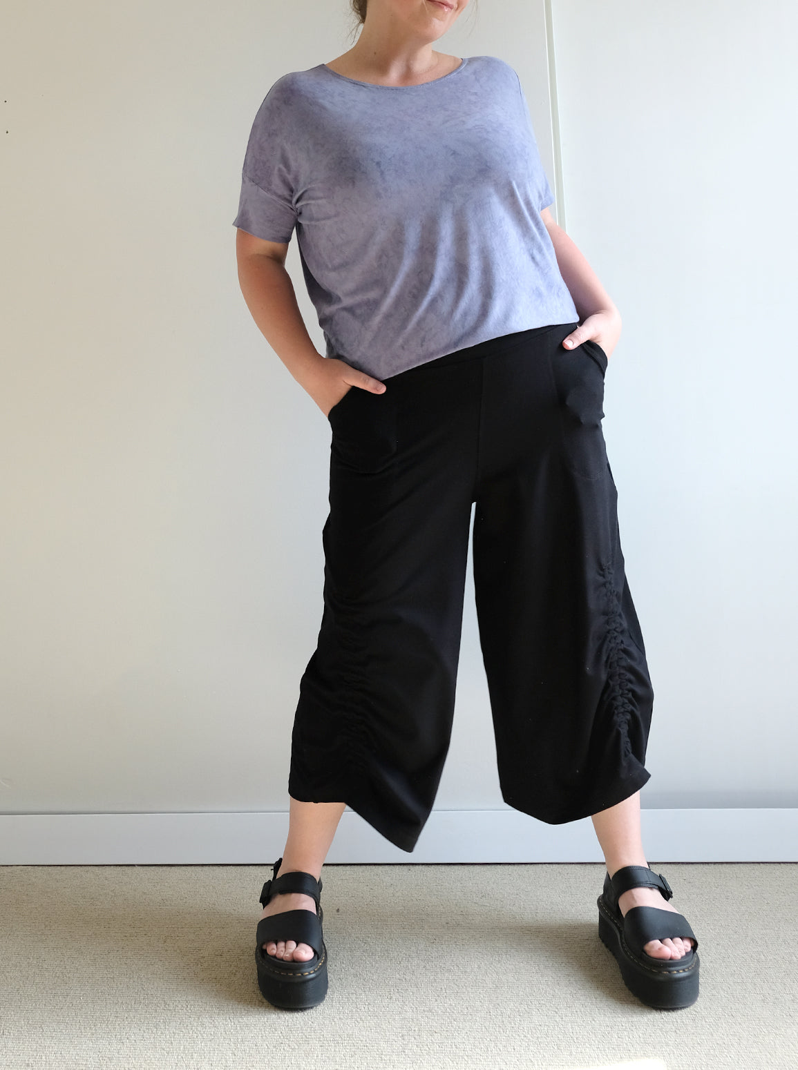 REVERSIBLE ASYMMETRIC DRESS/TUNIC: Made to order