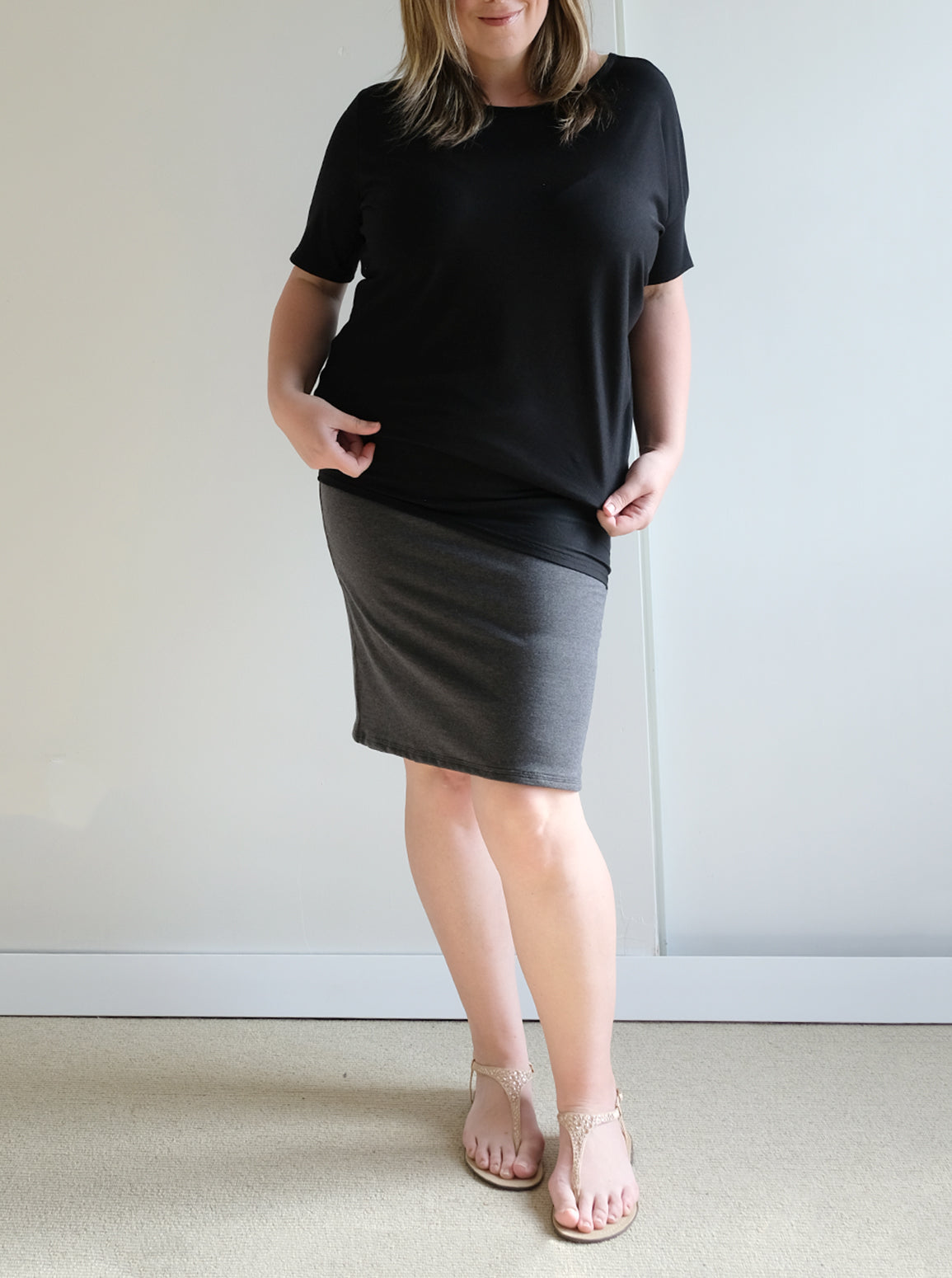 REVERSIBLE ASYMMETRIC DRESS/TUNIC: Made to order