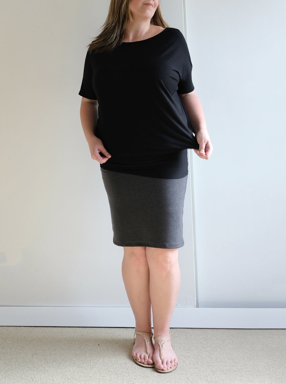 REVERSIBLE ASYMMETRIC DRESS/TUNIC: Made to order