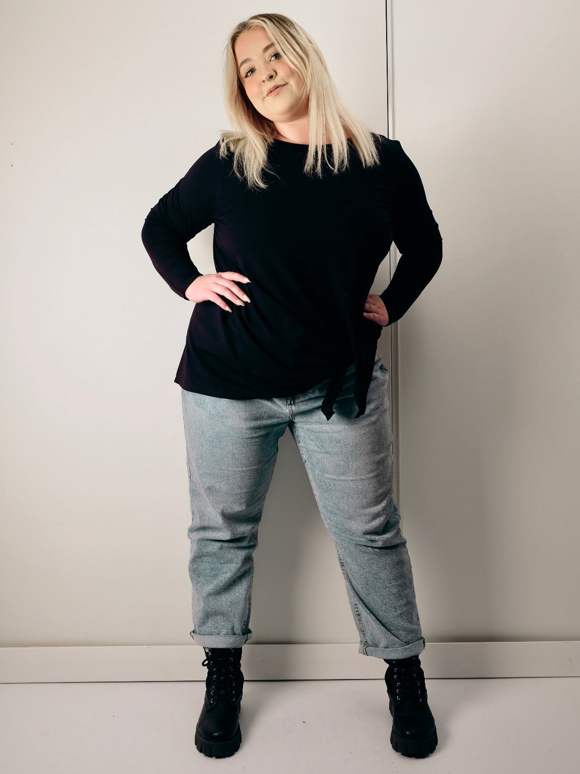 REVERSIBLE ASYMMETRIC LONG SLEEVE