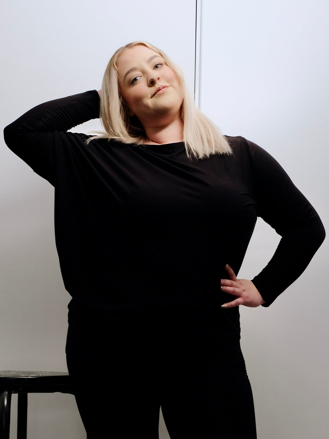 2 IN 1 ASSYMETRIC DRESS LONG SLEEVE