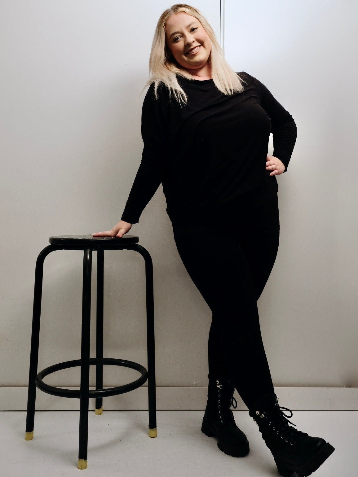 2 IN 1 ASSYMETRIC DRESS LONG SLEEVE