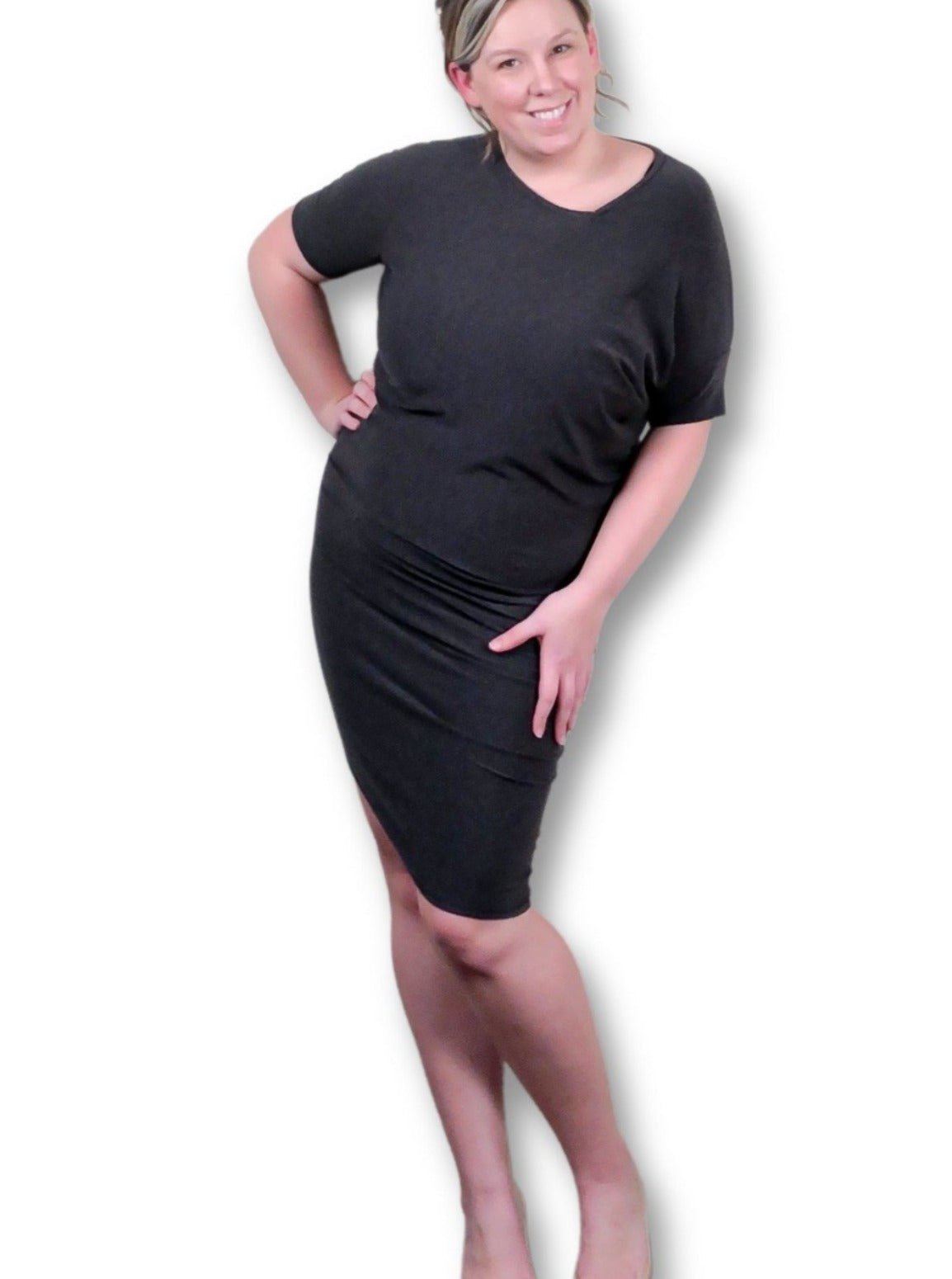 2 IN 1 ASYMMETRIC DRESS: Made to order