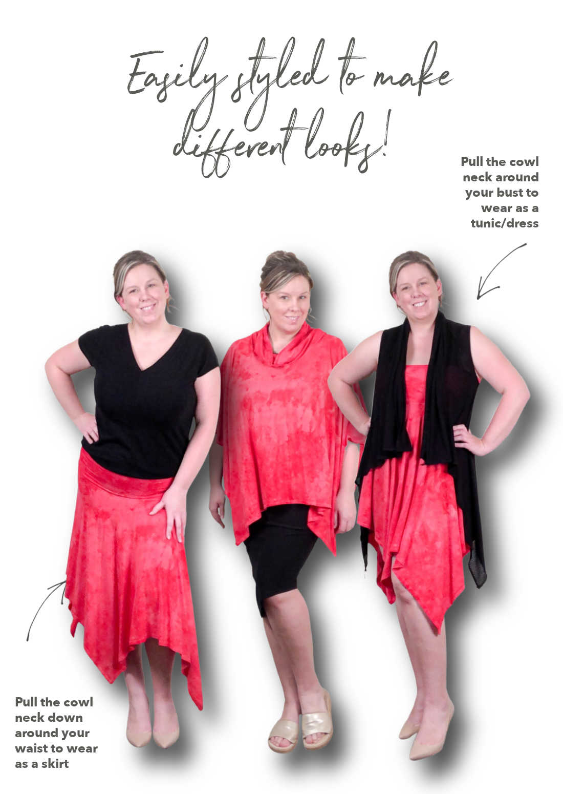 3 in 1 poncho/skirt | Sustainable Poncho/Skirt | Ecolove