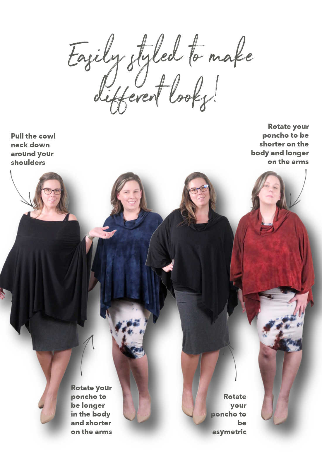3 in 1 poncho/skirt | Sustainable Poncho/Skirt | Ecolove